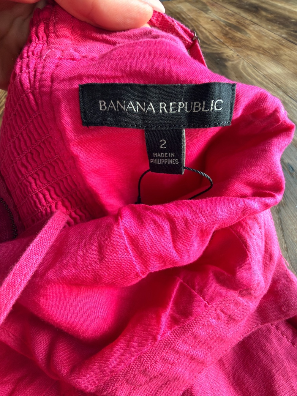 Banana Republic Hot Pink Spaghetti-Strap Sundress - Picture 2 of 4